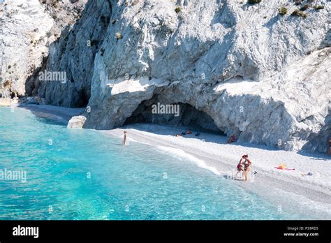 Lalaria Beach Skiathos Stock Photo Alamy