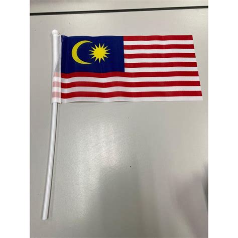 HAND FLAG MALAYSIA BENDERA MALAYSIA POLYESTER Shopee Malaysia