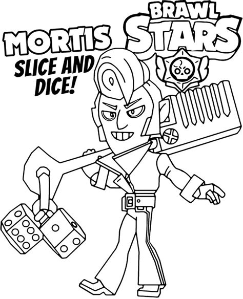 Brawl Stars Coloring Page Rockabilly Mortis Coloringbay Porn Sex