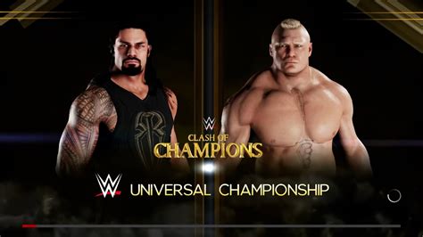 Wwe 2k18 Roman Reigns Vs Brock Lesnar Universal Championship Match