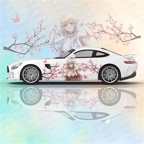 Kitagawa Marin Araba V Cut Kartmalar Anime Itasha Vinil Araba Yan