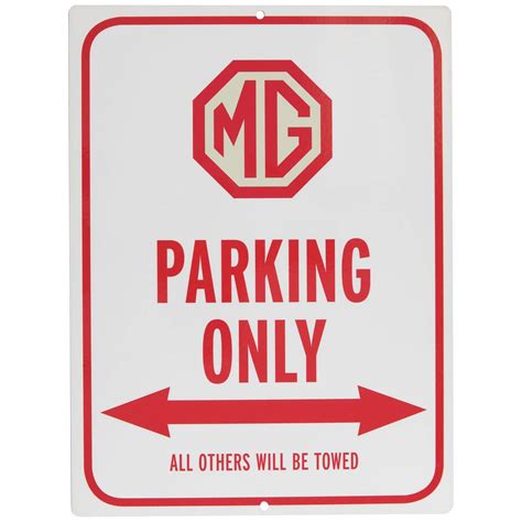 MG Parking Sign | Moss Motors