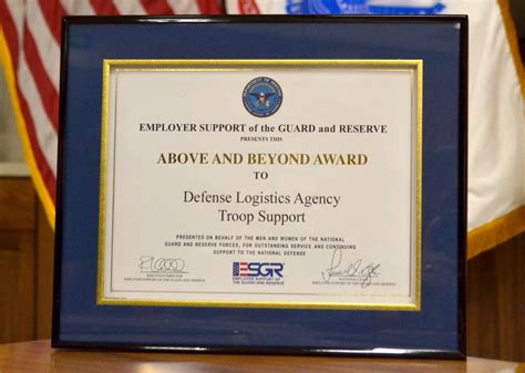 Dla Troop Support Earns Award For Supporting National Guard Reserve Employees Defense