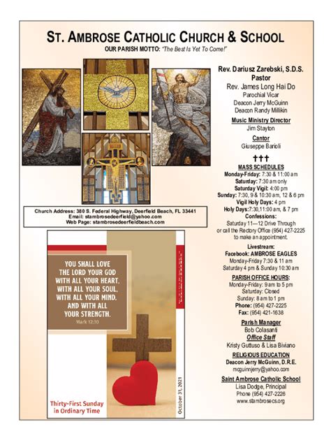 Fillable Online St Ambrose Prayer Before Mass Teokluczinwestycjipl Fax Email Print Pdffiller