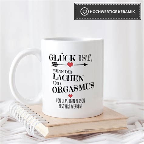 Tasse Gl Ck Ist Lachen Und Orgasmus Print Royal