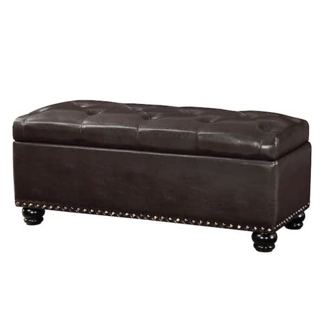 Convenience Concepts Designs4comfort 9th Avenue Espresso Faux Leather