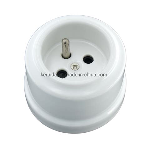 Porcelain Surface Mounted French Standard Wall Power Socket China