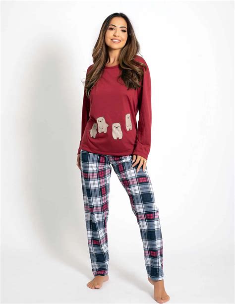 Pijama Feminino Inverno Longo Fechado TJ Vip Linha Noite