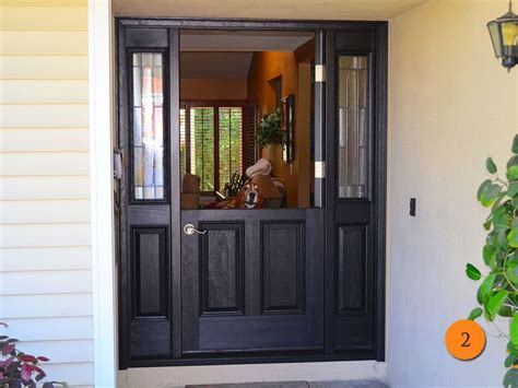 Traditional Style Single Dutch Entry Door With 2 Sidelights Size 36x80 Plastpr Dutch Doors