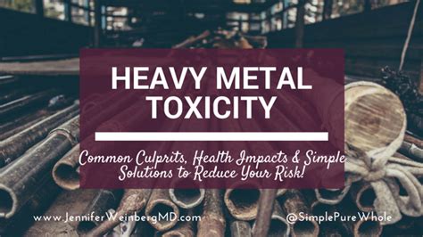 Heavy Metal Toxicity: Simple Solutions to Reduce Your RiskDr. Jennifer ...