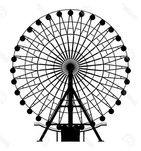 Ferris Wheel Silhouette Vector at GetDrawings | Free download