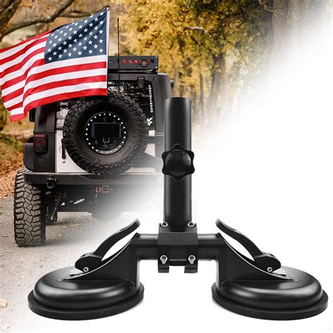 Buy Tavaski Universal Flag Pole Holder With 2 Suction Cup Fit For Jeep