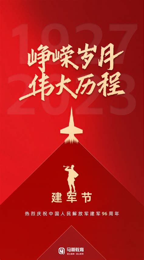 建军节 热烈庆祝中国人民解放军建军96周年 马哥教育官网