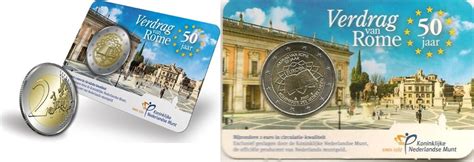 Speciale 2 Euromunten 2 Euro Nederland 2007 Verdrag Van Rome In