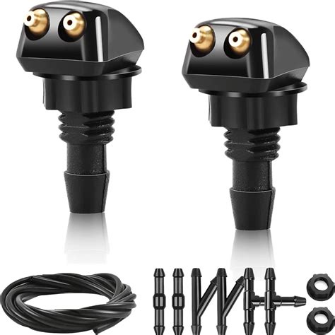 Amazon.com: 2pcs Front Windshield Washer Nozzles,Washer Jet and Fluid ...