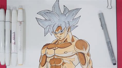 How To Draw Goku Ultra Instinct - Step By Step - YouTube