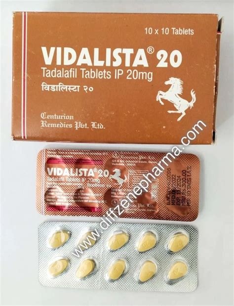 Vidalista 20 Tadalafil 20 Mg Tablet At Rs 100 Box Tadalafil Tablets