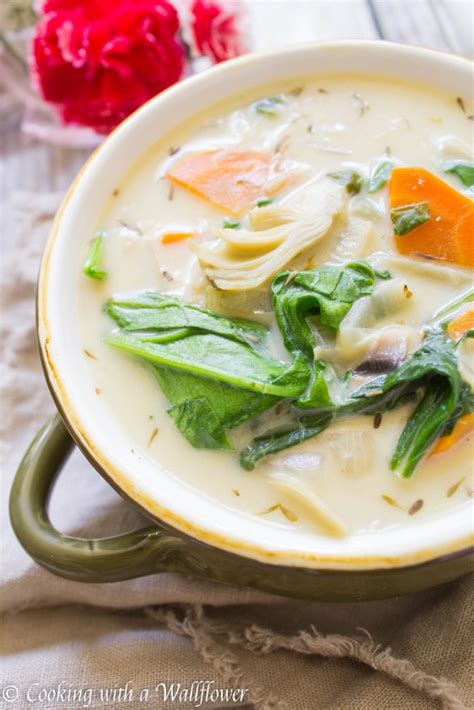 Creamy Spinach Artichoke Soup