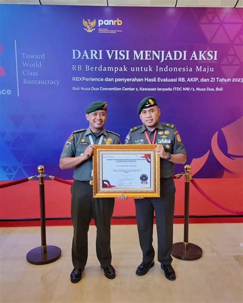 Satker Divif Kostrad Berhasil Meraih Predikat Wilayah Bebas Dari