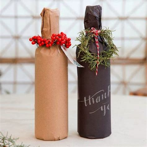 How To Wrap Wine As Christmas Gift Creative Wine Wrapping Ideas Mini