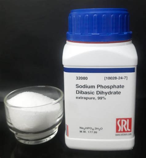 Sodium Phosphate Dibasic Dihydrate Extrapure 99 Inorganic Salts Reagents For Analysis