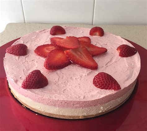 TARTA DE MOUSSE DE FRESA Y CHOCOLATE BLANCO CON Thermomix Postres Y