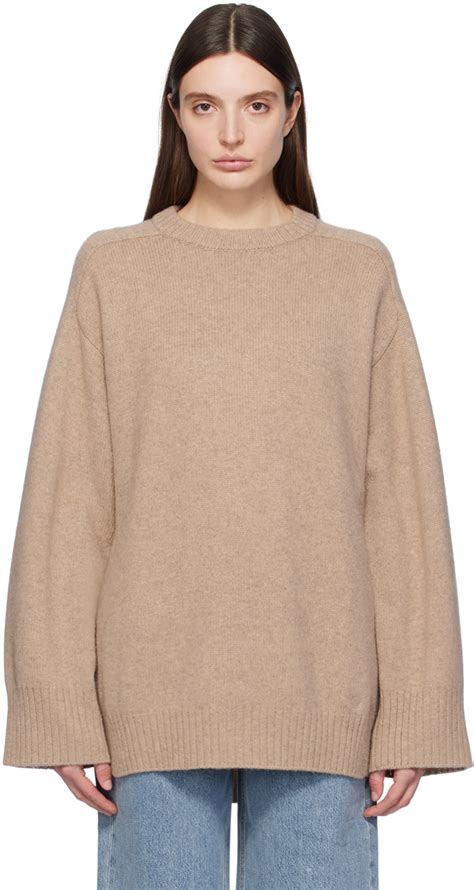 Beige Safi Sweater By Loulou Studio On Sale