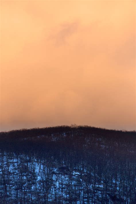 Hazy Orange Sky • Free Nature Stock Photo