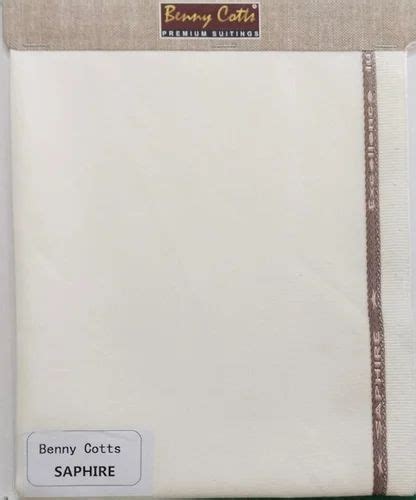 58 Inch Plain Benny Cotts Saphire Polyester Suiting Fabric At Rs 121