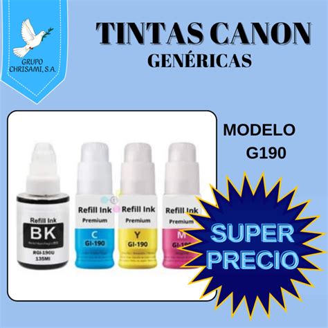 Tintas Canon Gen Ricas Modelo G Grupo Chrisami