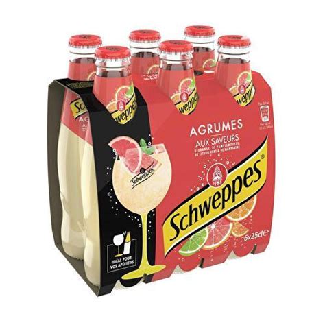 Schweppes Boisson aux fruits gazeuse agrumes Supermarchés Match