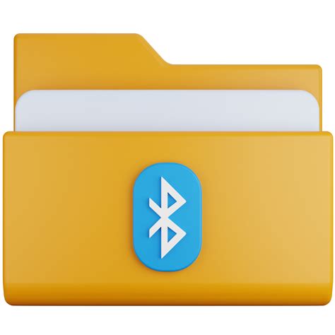 3d Icon Illustration Bluetooth Icon Folder 22153836 Png