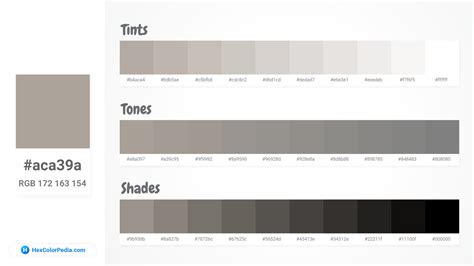 Pantone Color Chart Grey