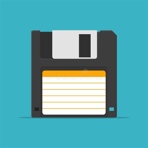 Floppy Disk Icon In Flat Style Isolated On White Background HD