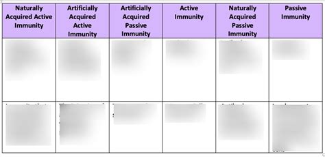 Passive VS Active Immunity Diagram | Quizlet