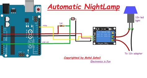 Automatic Night Lamp Arduino Project Hub