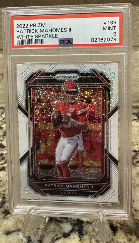 Panini Prizm Patrick Mahomes Ii White Sparkle Prizm Ssp Psa