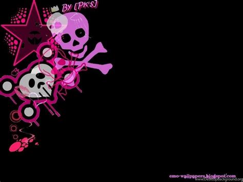 Emo Skulls Wallpapers Wallpaper Cave