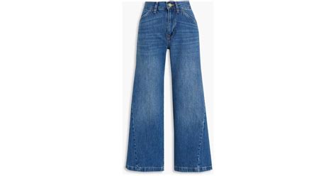 FRAME Le Pixie Palazzo High Rise Wide Leg Jeans In Blue Lyst UK