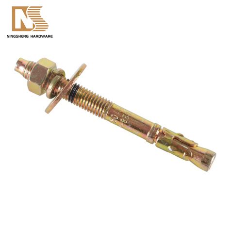 Color Zinc Plated Elevator Fixing Fasteners Wedge Anchor Expansion Bolt