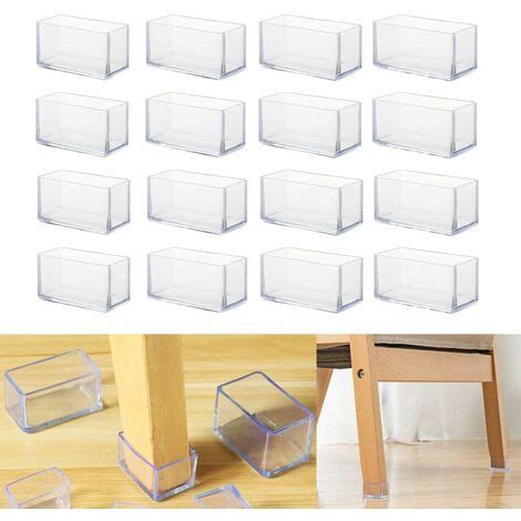 Aiducho Lot De Protections Rectangulaires En Silicone Pour Pieds De