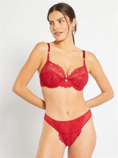 Sujetador Charme By Sans Complexe Rojo Kiabi