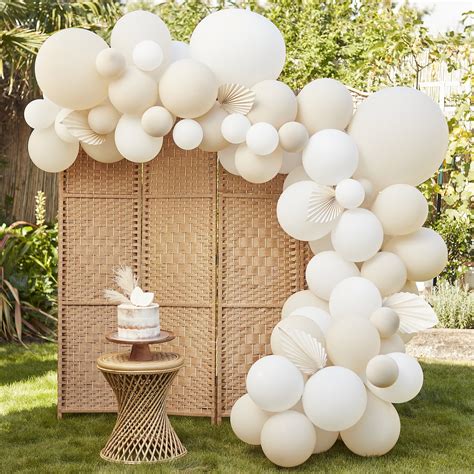 White Nude Balloon Arch Kit With Fans White Nude Balloon Etsy