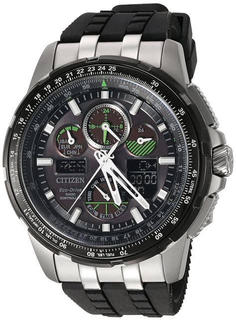 Citizen Eco Drive Titanium Skyhawk Atomic Mens Watch JY0010 50E Wrist ...