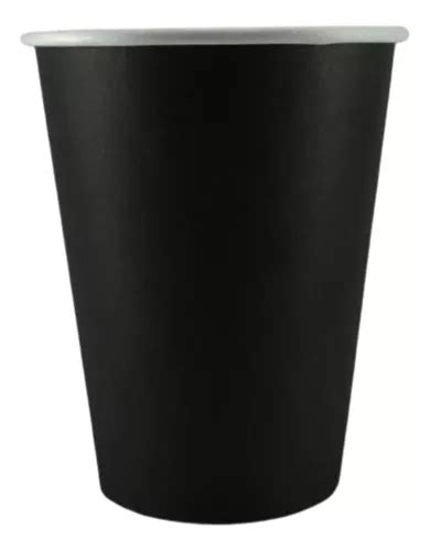 Vaso De Papel Negro Para Cafe Oz C Env O Gratis