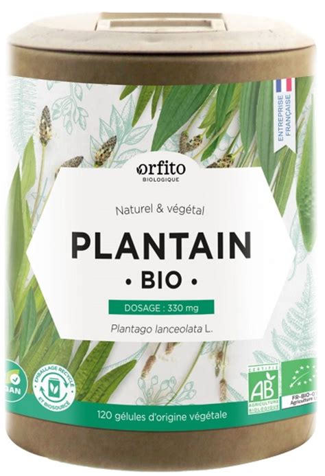 Plantain bio 120 gélules Orfito Onatera