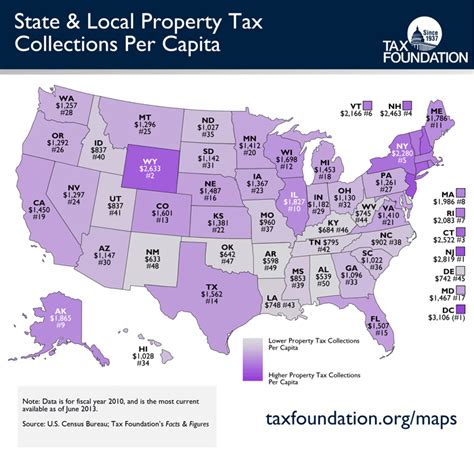 Monday Map State And Local Property Tax Collections Per Capita