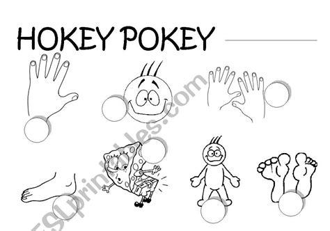 HOKEY POKEY LISTEN AND NUMBER - ESL worksheet by badeducation