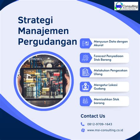 Strategi Manajemen Pergudangan Yang Efektif Msi Consulting