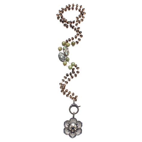 Clarissa Bronfman Bone Diamond Ruby Gold Rosary And Sapphire Polki